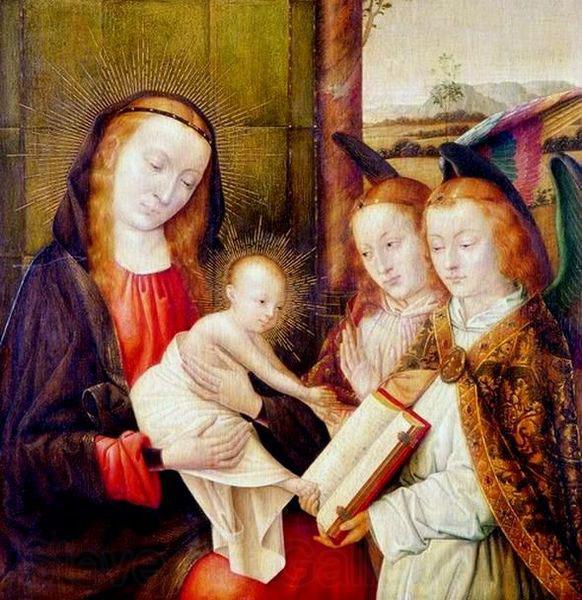Jan provoost Madonna and Child with two angels Norge oil painting art